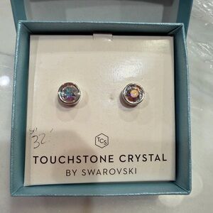 Touchstone Crystal Iridescent Stud Earrings